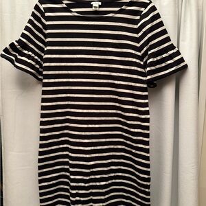 Black and White Striped Dress